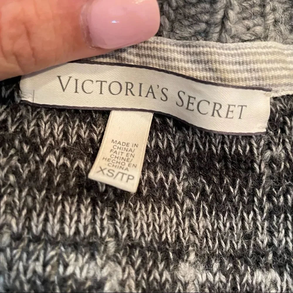 Victoria’s Secret Alpaca Wool Blend Zipper Cardigan Sweater